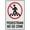 Warning Sign 3, variant on Pedestrian Walkway Reflective Aluminum Metal Signage - 8"x12", With Symbol, Weatherproof - Parking Lot, Street, Mall, Workplace