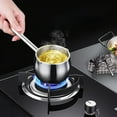 thumbnail image 6 of Mini Butter Warmer with Long Handle Induction Milk Warmer Pot Small Saucepan SUS316 Tri-Ply Stainless Steel (300ml), 6 of 7
