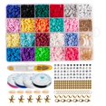 thumbnail image 1 of segolike 1 Ensemble Perles d'Argile Bracelet Fabrication de Bijoux Perles Plates Rondes Espaceurs 4285 Pcs, 1 of 9