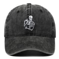 thumbnail image 2 of Embroidered Baseball Cap, Washed Cotton Adjustable Dad Hat, Halloween Party Headwear for Casual Fall Everyday Wear, 2 of 3