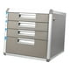 thumbnail image 3 of Archivador, caja de almacenamiento de documentos de papel A4, organizador de archivos de aleación de aluminio, archivador con cajón de escritorio para, 3 of 9