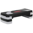 thumbnail image 1 of Dr. Health (TM) 30.5" Adjustable Aerobic Stepper Step Exercise Trainer Workout Fitness Yoga Risers 3 Position - 4" - 6" - 8", 1 of 6