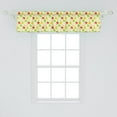 thumbnail image 2 of Ambesonne Fruits Window Valance, Retro Country Kitchen, 54" X 12", Green Red Yellow, 2 of 3