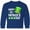 Royal Blue, variant on Inktastic Happy St. Patrick's Day Green Hat and Clovers Long Sleeve Youth T-Shirt