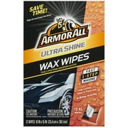 Armor All Ultra Shine One-Step Wax Wipes (12 Count)