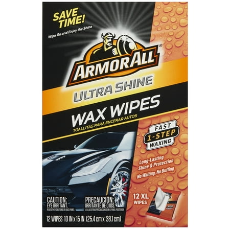 Armor All Ultra Shine One-Step Wax Wipes (12 Count)
