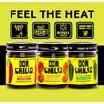 thumbnail image 6 of Don Chilio Mild Jalapeno Mexican Chile Crisp, 5 oz. – Crunchy Sliced Jalapenos Fried Chili Peppers in Hot Seasoned 100% Olive Oil – Keto-Friendly, Vegan, Gluten Free, 6 of 9