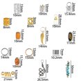 thumbnail image 4 of Juego de 215 accesorios para el cabello de papel de aluminio, 4 of 5