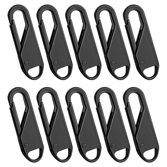 10 Pcs Zipper Pull Replacement Zipper Repair Kit Zipper Slider Pull Tab Universal Zipper Fixer Metal Z