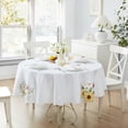 thumbnail image 2 of Elrene Home Fashions Sunflower and Daisies Cutwork Tablecloth, Multicolor, 60" x 84" Oval, 2 of 4