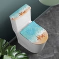 thumbnail image 2 of SEANATIVE Beach Starfish Toilet Lid Covers Toilet Tank Cover Set of 2 Soft Toilet Lid Cover and Toilet Tank Cover Universal Fits Most Toilet Tanks & Lids, 2 of 7