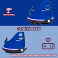 thumbnail image 4 of LUIBAS 12V Electric Kids Car Ride On Bumpin Bumper Car for 1.5-6 Years Old Boys and Girls, Electric Bumper Car Toy Gifts W/Parent Remote Control, 360° Spin, Music and Bright LED Lights, Dark Blue, 4 of 7