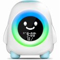 thumbnail image 1 of Kids Alarm Clock, Wake Up Light 5 Colors 5 Sounds Night Light Table Lamp Bedside Lamp Digital Alarm Clock, 1 of 5