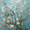 Almond Blossom, variant on UXIEQU Floral Bath Decor Canvas Wall Art Print 15.75x11.81 Inches