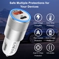thumbnail image 6 of Car Charger, Quick Charging 48W 2-Port USB-C & USB-A Car Power Adapter PD/QC, 6 of 7