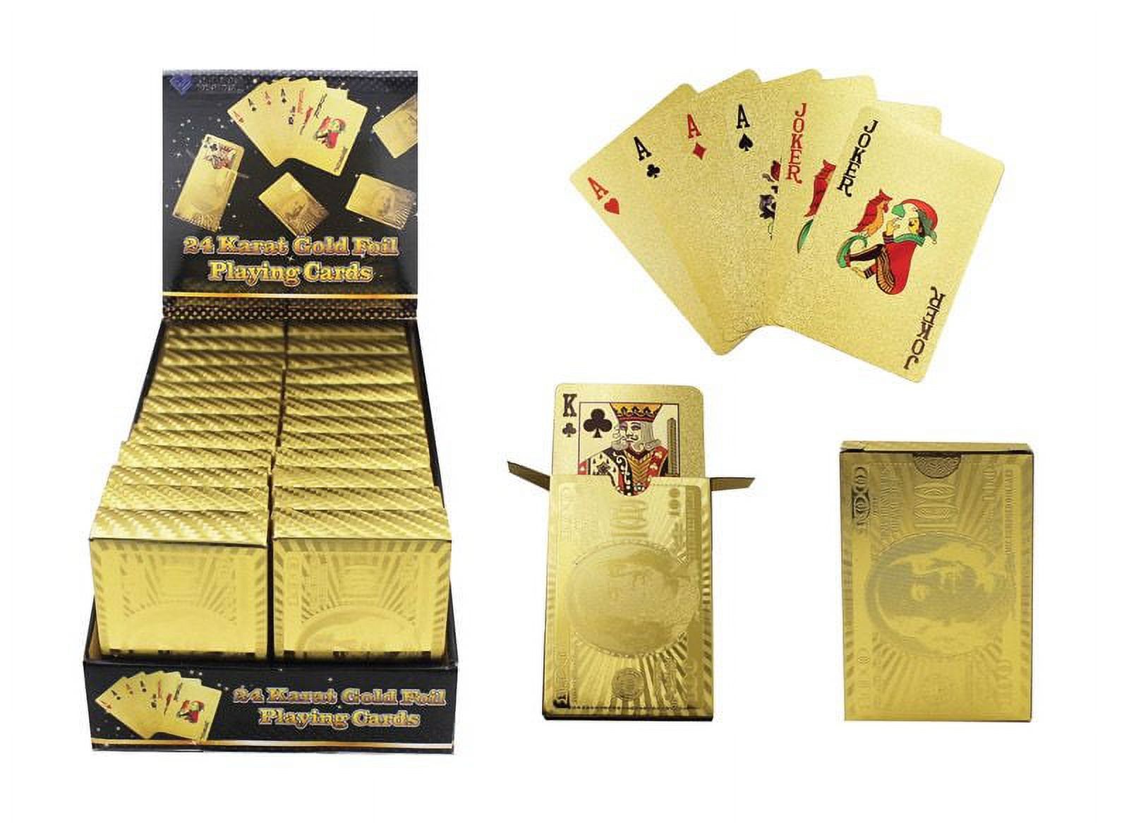 One of a kind 24k gold playing card, RARE