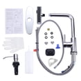 thumbnail image 5 of Wowow Pull Down Waterfall Kitchen Faucet with Soap Dispenser and 3-Mode Sprayer in Polished Chrome for Kitchen Sink, 5 of 7