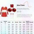 thumbnail image 5 of iiniim Déguisement de Pom-Pom Girl pour Filles avec Pompons et Chaussettes Costume d'Halloween Tenue de Cheerleading pour Fête B Rouge 8, 5 of 5