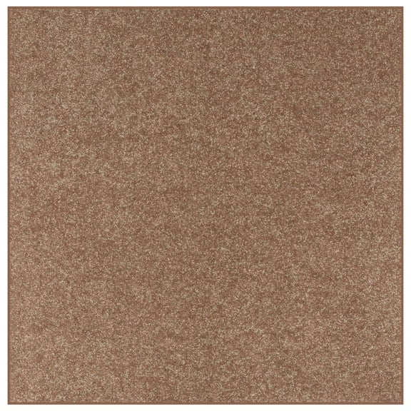 Ambiant Solid Color Indoor Area Rugs Brown - 6' Square