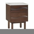 thumbnail image 2 of Simpli Home Marlowe 30 inch Bath Vanity with White Engineered Marble Top, 2 of 11
