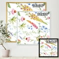 thumbnail image 4 of Designart 'Vibrant Summer Wildflowers On White I' Traditional Framed Canvas Wall Art Print, 4 of 5