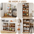 thumbnail image 3 of 6-Pack 33x16" Wire Rack Covers – Imitation Wood, Easy Install for Pantry, Kitchen & Closet(Brown), 3 of 7