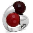 thumbnail image 1 of Rhodium Brass Ring with Synthetic Synthetic Glass in Multi Color for Women Multi Color Stone Color Style LOA903 Size 8, 1 of 2