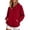 Red 1, variant on SHTXOZHI Women's Hoodies Sweatshirts Casual Long Sleeve Tops Loose Pullover Shirts with Pocket