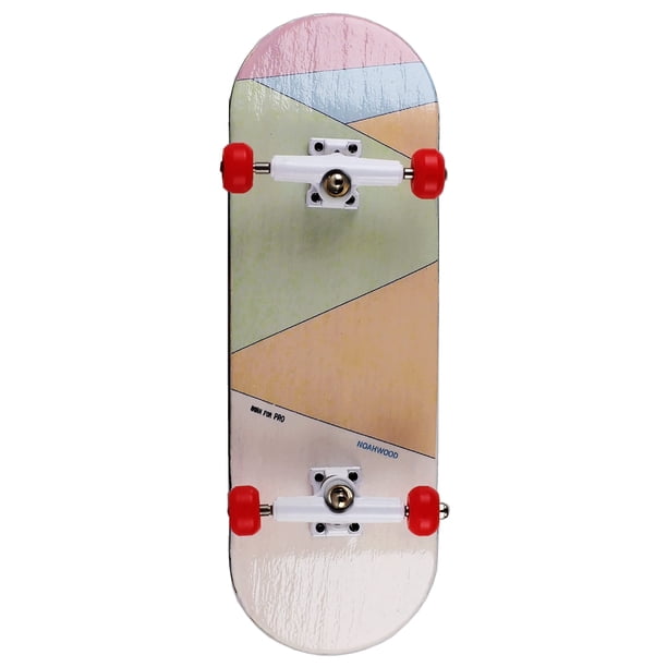 Diapasón De Madera Completo Noahwood ((Noah Team Cubierta Hecha A Mano De Arce De 5 Capas 33 Mm X 98 Mm Nw King Whitetrucks 33 Mm Nw Ii Ruedas Rojas) (Nacido Para Pro)