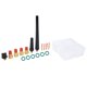 thumbnail image 5 of Kit de soplete de soldadura TIG, 21 Uds., pinzas, vasos de vidrio, tapas traseras, accesorios para WP‑9 20 25 modelo 300A, 5 of 8