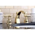 thumbnail image 4 of Milano Widespread Bathroom Faucet with Double Lever Handles Finish: Polished ..., 4 of 7