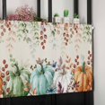 thumbnail image 6 of Thanksgiving Green Valances for Windows Farmhouse Kitchen Curtains Valances Rod Pocket Valance Curtains for Kitchen Windows Orange Blue White Pumpkin Fall Leaf Window Valances for Bathroom 42"x18", 6 of 6