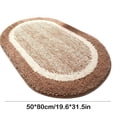 thumbnail image 2 of sruoe Bath Rugs, Bath Mats for Bathroom Floor, Bathroom Rugs, Non Slip WaterAbsorbent Stain Resistant Bath Mats, Polyester Mat, Bathroom Door Mat Household Use, Brown, 2 of 5