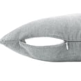 thumbnail image 2 of Mainstays Corduroy Pillow Cover 18''x18'', Light Gray, 2 pack, 2 of 5