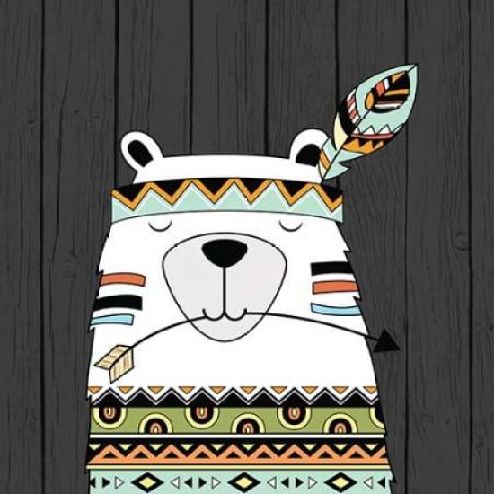 Tribal Bear Canvas