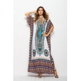thumbnail image 1 of Vestido largo caftán holgado de verano con estampado étnico para mujer, ropa de playa y noche, 1 of 5