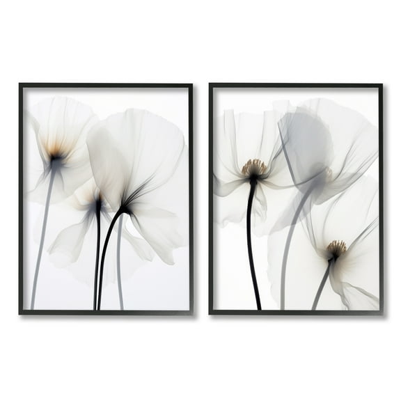Stupell Industries White Flower Photography Botanical & Floral Photography Black Framed Art Print Wall Art, 11 x 14