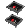 thumbnail image 4 of SKISUNO 2Pcs Subwoofer Terminal Cup Black ABS with Vibrant Color Posts for Speaker Box Connection, 4 of 8