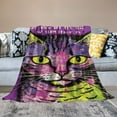 thumbnail image 2 of Shangniulu Colorful Cat Flannel Blanket for Bed,Dean Russo Cat Fleece Throw Blanket for Women, Men and Kids - Super Soft Plush Cat Blanket Throw Plush Blanket for Cat Lovers, 2 of 6
