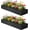 Black, variant on 10x2x1 ft(2 Pack) Galvanized Raised Garden Bed,Outdoor Planter Box Metal Patio Kit Planting Bed for Vegetables Flowers and Succulents,Black