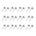 thumbnail image 1 of 24 Piezas de Accesorios para Pendientes de Plata Pendientes Adornos para Colgantes con Dijes Arete a Mano Baoblaze Publicaciones de hallazgos de Studs, 1 of 8