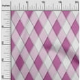 thumbnail image 2 of oneOone Cotton Flex Purple Fabric Argyle Diy Clothing Quilting Fabric Print Fabric By Yard 40 Inch Wide, 2 of 4