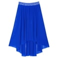 thumbnail image 2 of Aislor Girls Ballet Modern Jazz Dance Maxi Skirt Irregular Practice Lyrical Ballerina Blue 14, 2 of 7
