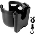 thumbnail image 1 of Portavasos universal para cochecito. 2 en 1 con soporte para teléfono, giratorio 360 grados., 1 of 5