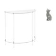 thumbnail image 1 of Mesa Auxiliar De Acrílico Para Espacios Pequeños Con Estatua De Gato, Figura Decorativa De Resina, Adorno Coleccionable Para Sala De Estar Y Dormitorio., 1 of 8