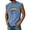 Sky Blue, variant on 4th of July Shirts for Men Summer Hawaii Vacation Graphic Muscle Sleeveless Shirts