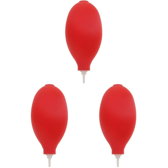 Air Blow Set of 3 Blower Dust Cleaner All Purpose Duster Electronic Product Canned Red Plastic