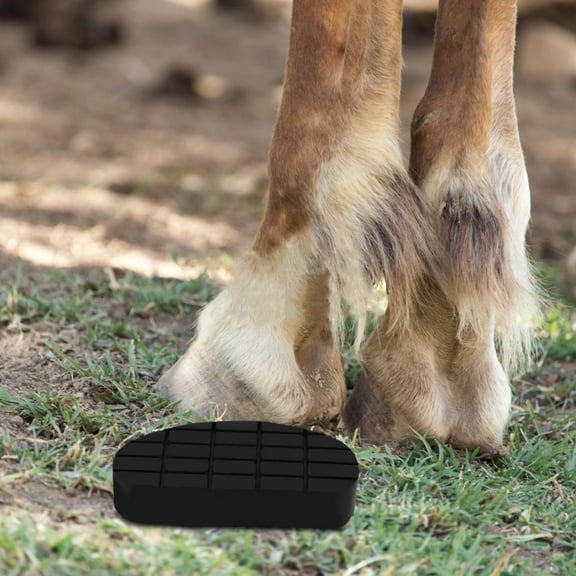 RENACLIPY Black Rubber Hoof Pads Soft Hardness Balance for Cattle Hoof Care and