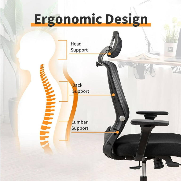 Mesh Home Office Chair with Foldable Ergonomic Backrest – Work From Home  Store