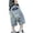 czb# Blue309, variant on CUZIBR Boys Denim Shorts Vintage Washed Loose Wide Leg Capri Shorts Cartoon Embroidery Below Knee Jean Culottes Kids Toddler Hop Summer Lightweight Streetwear,Blue,9-10 Years